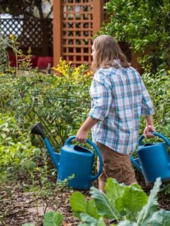 French Blue Watering Can -Garden Supply Store 06341 1390 tif