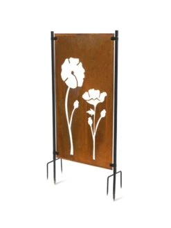 Poppy Corten Steel Screen -Garden Supply Store 3 4 crop 8612984 3180