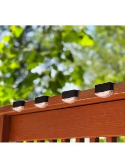 Maxsa® Solar Powered Deck Lights, Pack Of 4 5 Maxsa® Solar Powered Deck Lights, Pack Of 4 -Garden Supply Store 3 4 crop 8613535 02V
