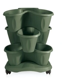 Trifoglio 3-Tier Planter On Wheels -Garden Supply Store 3 4 crop 8613625 03V