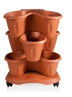 Trifoglio 3-Tier Planter On Wheels -Garden Supply Store 3 4 crop 8613625 05V