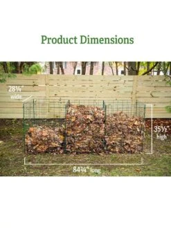 3-Bin Wire Composter -Garden Supply Store 40 280 dims GSC