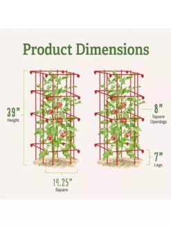 Tomato Cages, Set Of 4 -Garden Supply Store 8587040 1