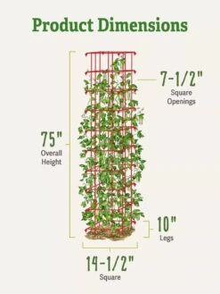 Bean Tower -Garden Supply Store 8587060 dimensions