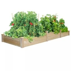 Pine Raised Garden Bed, 2'x4'x10.5" High -Garden Supply Store 8588181 01V tif