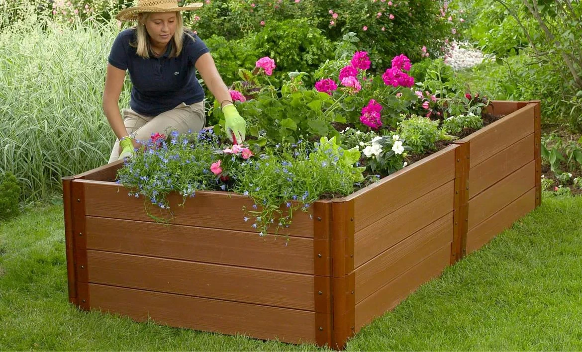 Classic Sienna Raised Garden Beds 22" High With 2" Boards 1 Classic Sienna Raised Garden Beds 22" High With 2" Boards