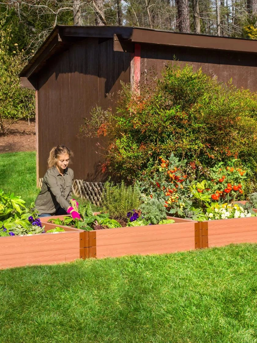 Classic Sienna Composite Raised Bed, 11" High With 2" Board 5 Classic Sienna Composite Raised Bed, 11" High With 2" Board - Image 5