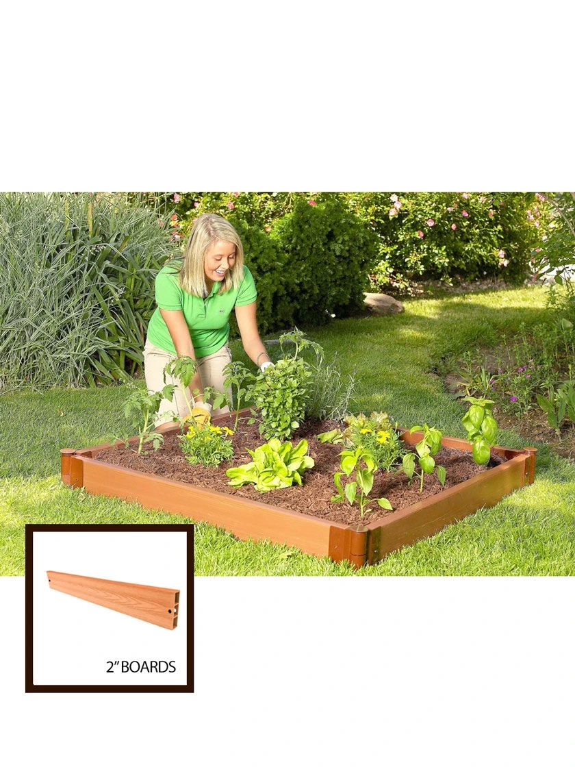 Classic Sienna Composite Raised Bed, 5-1/2" High With 2" Boards 1 Classic Sienna Composite Raised Bed, 5-1/2" High With 2" Boards