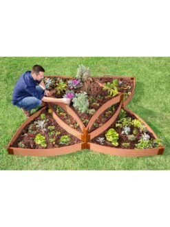 Classic Sienna Raised Garden Bed Versailles Sunburst With 1" Boards -Garden Supply Store 8589503 01v
