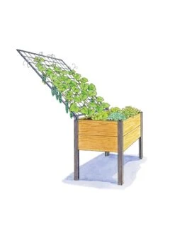 Space-Maker Pivoting Trellis, 4' -Garden Supply Store 8590247 SMTrellis 4ft tif