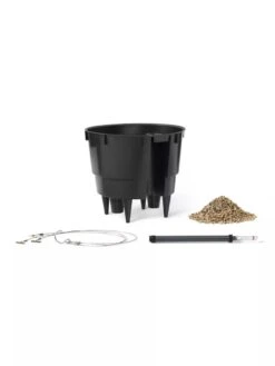 Lechuza® Nido Cottage Wicker Hanging Planter -Garden Supply Store 8591154WT 001V tif