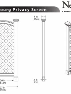 Luxembourg Vinyl Privacy Screen 5 Luxembourg Vinyl Privacy Screen -Garden Supply Store 8593147 03V tif