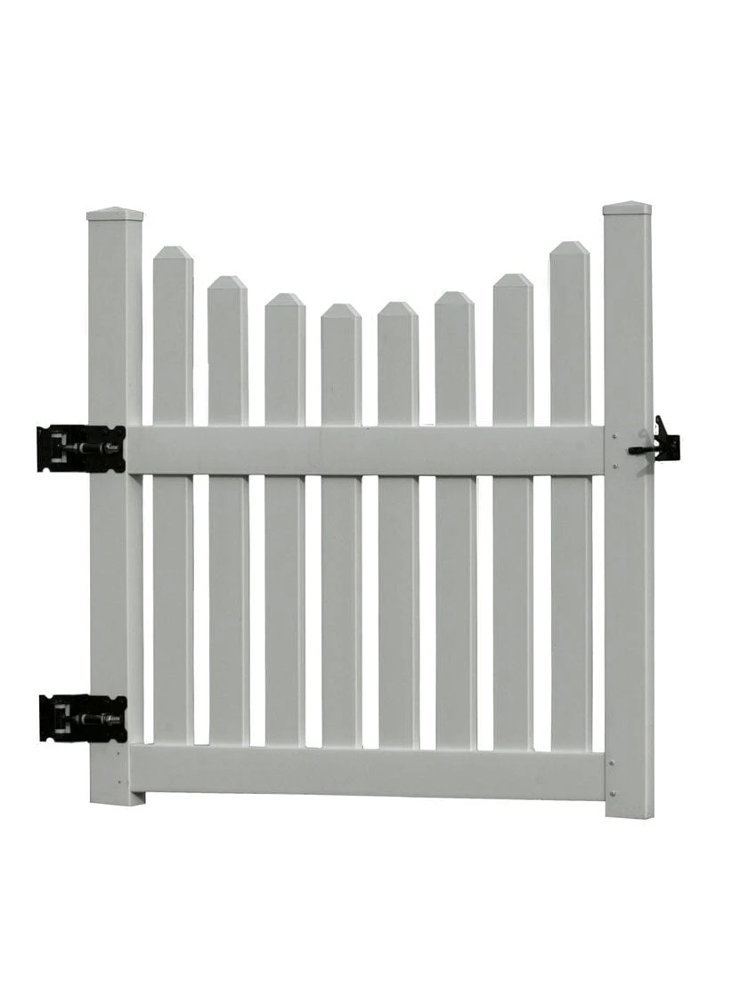 Cottage Vinyl Picket Gate 1 Cottage Vinyl Picket Gate