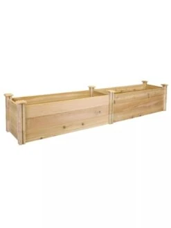 Premium Cedar Raised Garden Bed, 16" X 96" -Garden Supply Store 8593824 01V greenes premium cedar raised garden bed