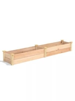 Premium Cedar Raised Garden Bed, 16" X 96" -Garden Supply Store 8593873 03V