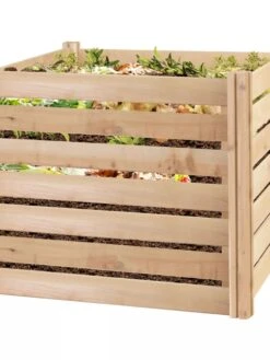 Cedar Wood Composter, 23 Cubic Feet 9 Cedar Wood Composter, 23 Cubic Feet -Garden Supply Store 8594623 02V tif