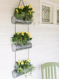 Galvanized Hanging Triple Planter 9 Galvanized Hanging Triple Planter -Garden Supply Store 8595213 1108 tif