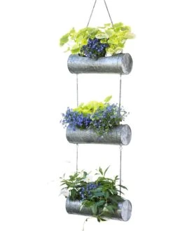 Galvanized Hanging Triple Planter 13 Galvanized Hanging Triple Planter -Garden Supply Store 8595213 6967 tif
