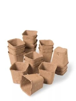 3-1/2” Square Biodegradable Pots, Set Of 18 5 3-1/2” Square Biodegradable Pots, Set Of 18 -Garden Supply Store 8595967 9476 tif