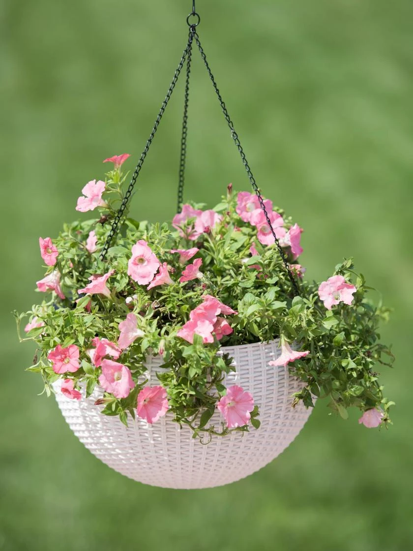 Weave Self-Watering Hanging Basket, 14" 2 Weave Self-Watering Hanging Basket, 14" - Image 2