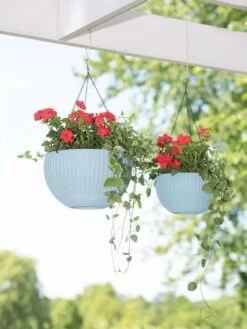 Weave Self-Watering Hanging Basket, 10" 5 Weave Self-Watering Hanging Basket, 10" -Garden Supply Store 8596490 2069 tif