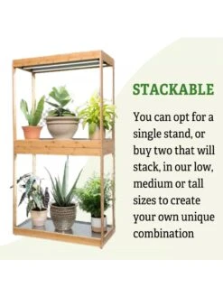 Medium Bamboo LED Grow Light Garden -Garden Supply Store 8597883 6