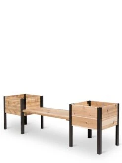 Elevated Cedar Planter Bench Kit, Natural, 90" -Garden Supply Store 8597992 10053 tif