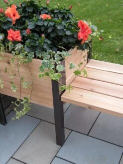 Elevated Cedar Planter Bench Kit, Natural, 90" -Garden Supply Store 8597992 9645 tif