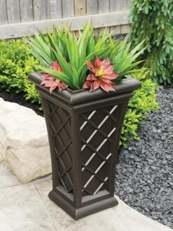 Carolina Self-Watering Tall Planter, 28" 8 Carolina Self-Watering Tall Planter, 28" -Garden Supply Store 8598645 03V tif