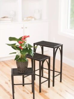 Gothic Arch Nesting Plant Stands, Set Of 3 5 Gothic Arch Nesting Plant Stands, Set Of 3 -Garden Supply Store 8599023 14578 tif