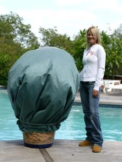 The Planket® Frost Protection Plant Cover, 10' Round -Garden Supply Store 8599102 01V tif