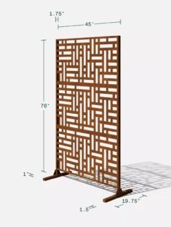 Veradek 3-Panel Privacy Screen Set, Blocks -Garden Supply Store 8599185 11V tif