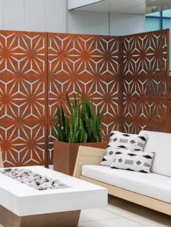 Veradek 3-Panel Privacy Screen Set, Star -Garden Supply Store 8599205 06V tif