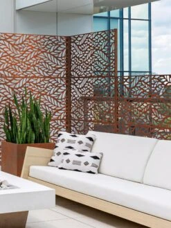 Veradek 2-Panel Privacy Screen Set, Flowleaf -Garden Supply Store 8599212 06V tif