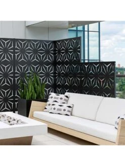 Veradek 2-Panel Privacy Screen Set, Star -Garden Supply Store 8599214 10v