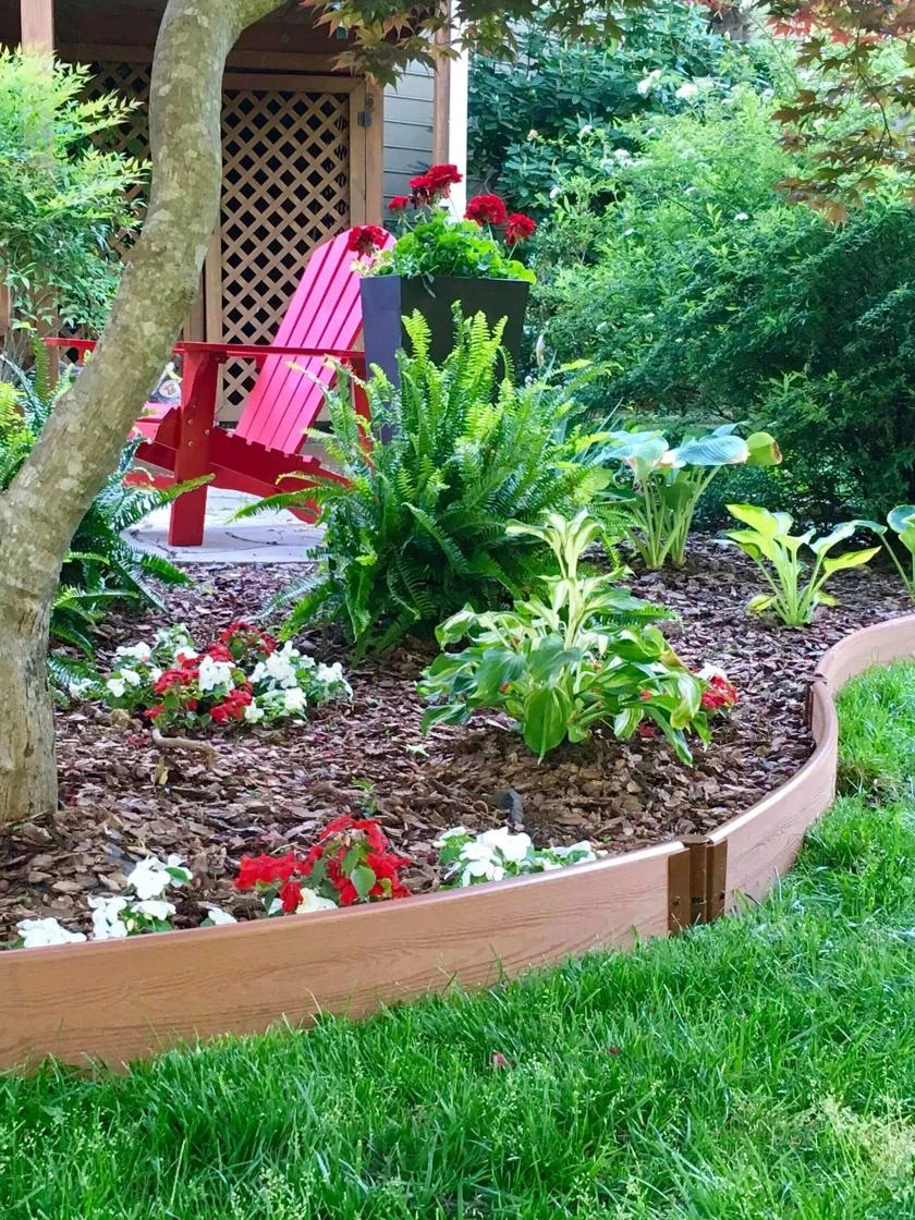 Curved Composite Landscape Edging Kit With 1" Boards 1 Curved Composite Landscape Edging Kit With 1" Boards