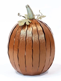 Desert Steel Pumpkin Luminary, Tall -Garden Supply Store 8599559 10v