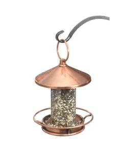 Classic Perch Bird Feeder With Copper Finish -Garden Supply Store 8600195 02v
