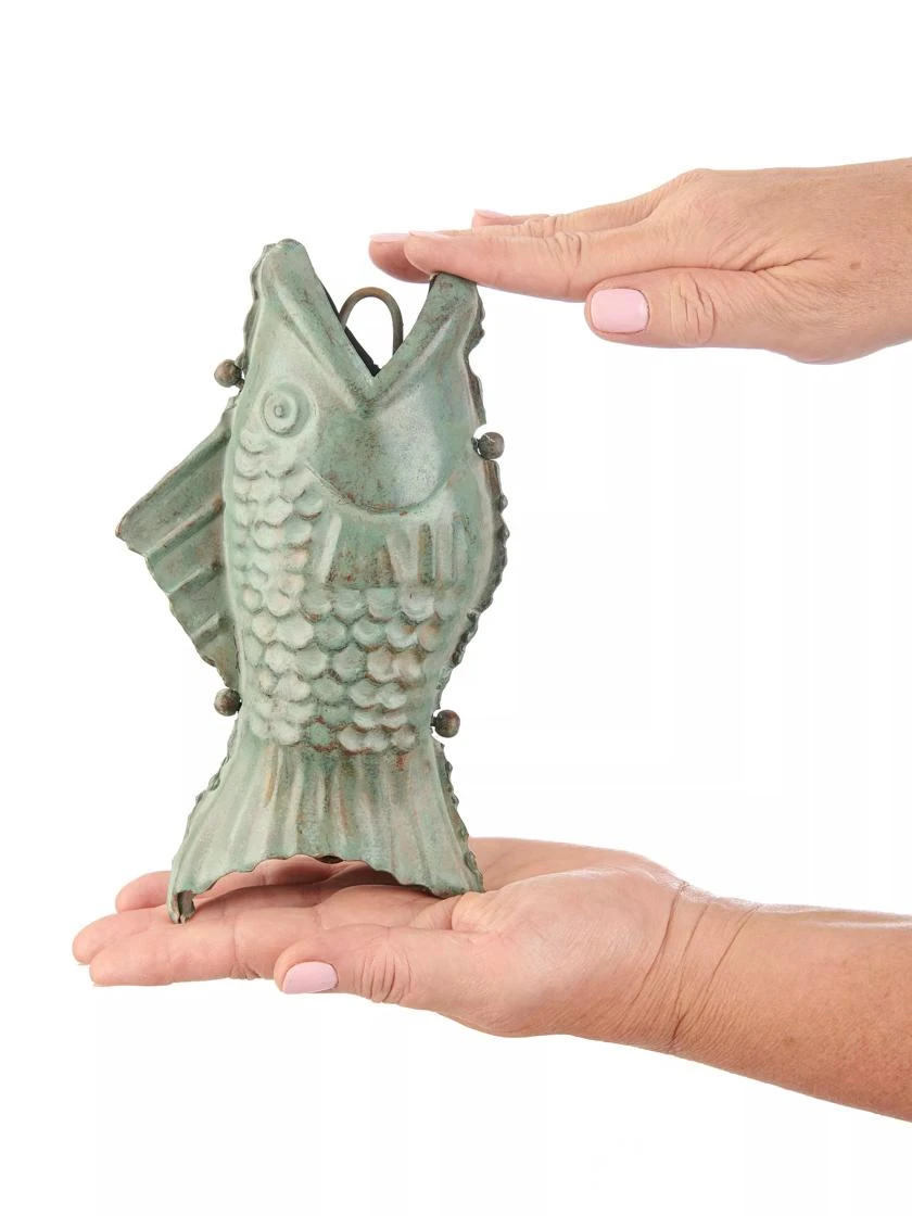 Fish Pure Copper Rain Chain, 8.5' 5 Fish Pure Copper Rain Chain, 8.5' - Image 5