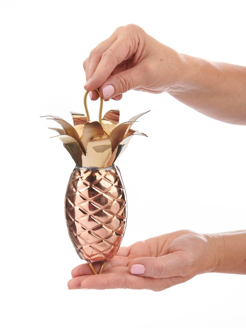 Pineapple Pure Copper Rain Chain, 8.5' 3 Pineapple Pure Copper Rain Chain, 8.5' - Image 3