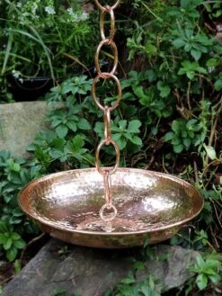 Rain Chain Basins -Garden Supply Store 8600211 01V rain chain basins copper