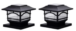 Solar Post Cap Railing Light 2-Pack -Garden Supply Store 8608699 03V tif