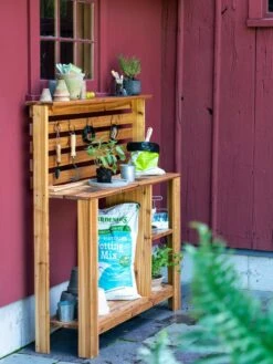 Gardener’s Supply Tall Cedar Potting Bench -Garden Supply Store 8609185 0564 tif