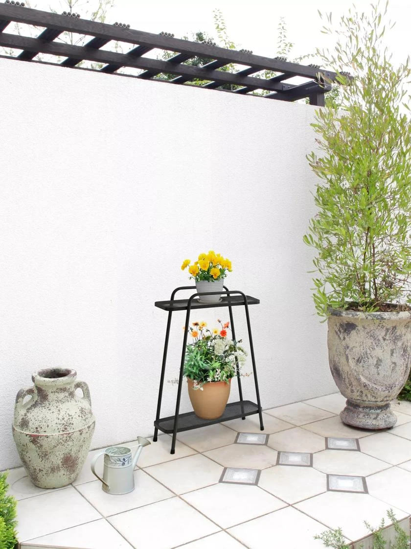 Modern Metal Plant Shelves 2 Modern Metal Plant Shelves - Image 2