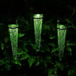 Achla Designs Solar Sparkle Cone With Stakes, Set Of 3 -Garden Supply Store 8609357DKGR 05V jpg