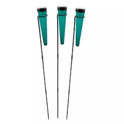 Achla Designs Solar Sparkle Cone With Stakes, Set Of 3 -Garden Supply Store 8609357EMGR 07V jpg