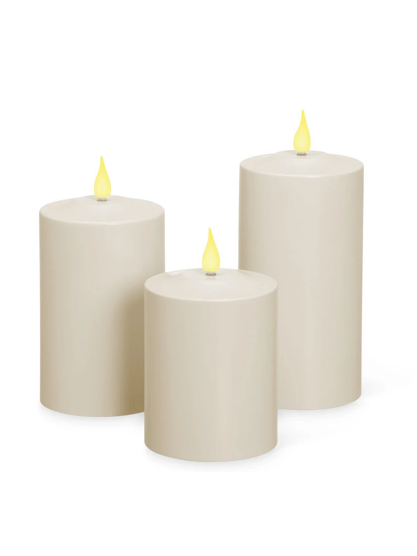 Outdoor LED Pillar Candles 4 Outdoor LED Pillar Candles - Image 4