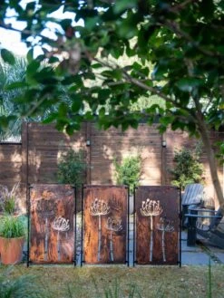 Queen Anne's Lace Corten Steel Screen -Garden Supply Store 8609526 6301 tif