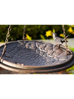 Floral Motif Hanging Birdbath 5 Floral Motif Hanging Birdbath -Garden Supply Store 8610562 01v
