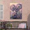 Artistic Allium Outdoor Wall Art